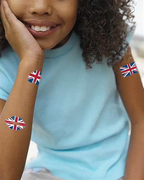 Temporary Tattoo USA / UK | 50 Sheets Patriotic Fake Tattoos| US ...