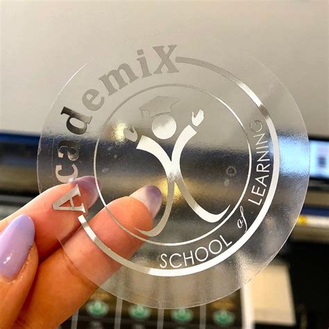 Silver Foil Clear Stickers Clear Transparent Stickers Silver - Etsy