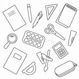 Pencil Case Coloring Stock Illustrations – 314  sketch template
