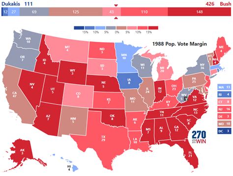 Presidential Election of 1988 - 270toWin