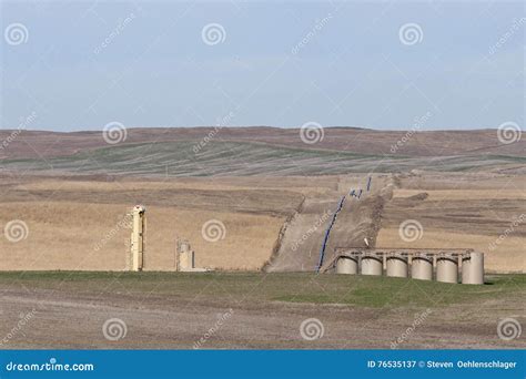 North Dakota Oil Pipeline stock image. Image of pumping - 76535137