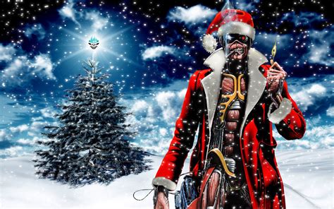 Santa Claus Wallpaper High Quality - Iron Maiden Christmas (#3099180 ...