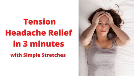 Tension Headache Relief with Simple Stretches - YouTube