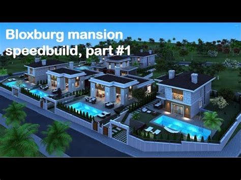 Bloxburg mansion speedbuild part #1 - YouTube
