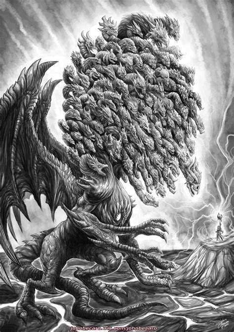 Epic Dragon v2 grayscale by johnbecaro on DeviantArt