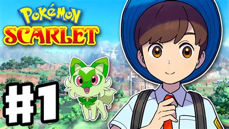 Pokemon Scarlet and Violet – Gameplay Walkthrough Part 1 – Sprigatito Starter! Koraidon ...