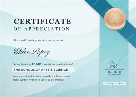 Professional Certificate Of Appreciation Templates