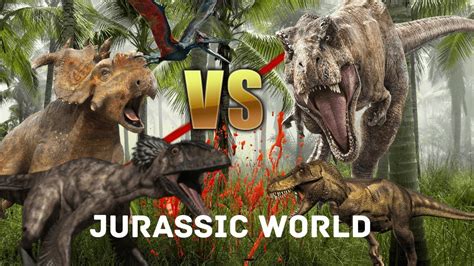 Dinosaur- Fight scenes- JURASSIC WORLD - YouTube