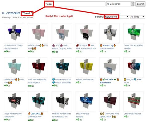 The clothing catalog problem : r/roblox