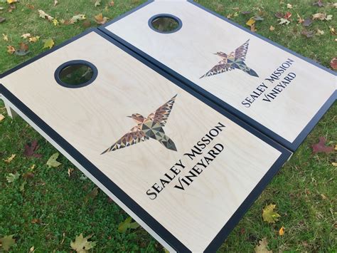 Business Logo Cornhole Boards Cornhole Boards Custom Corn - Etsy