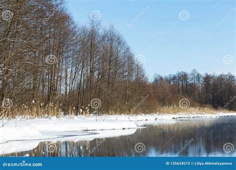 Winter Landscape in the Suburbs of Kazan Stock Image - Image of nature ...