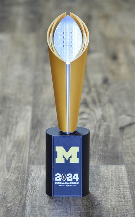 Michigan CFP Trophy Replica 13.5 Inches Tall College Football Playoff ...