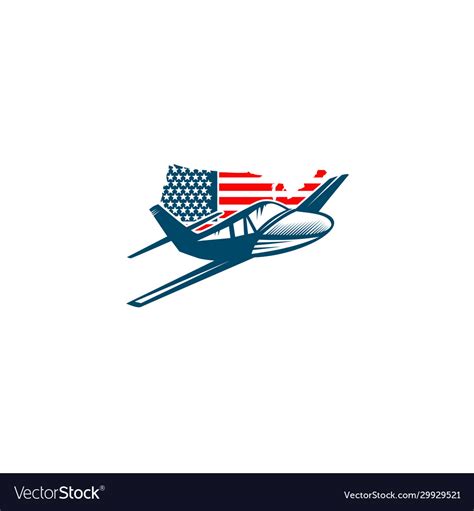 Aviation company logo design inspiration Vector Image