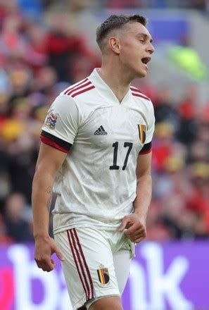 Belgiums Leandro Trossard Looks Dejected During Editorial Stock Photo ...