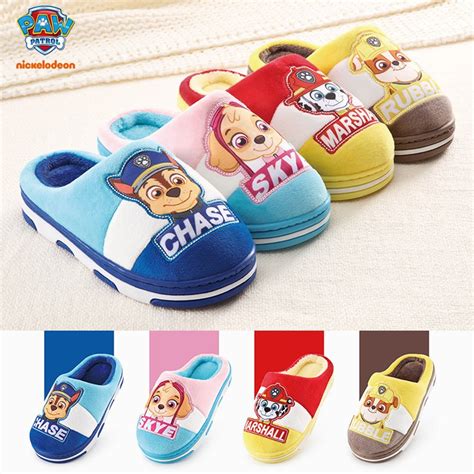 Paw Patrol Children's slippers Winter Half Pack Bedroom Slippers Kids ...