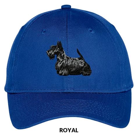 Scottish Terrier Hat – Embroidered III (Black) | DogShoppe.net