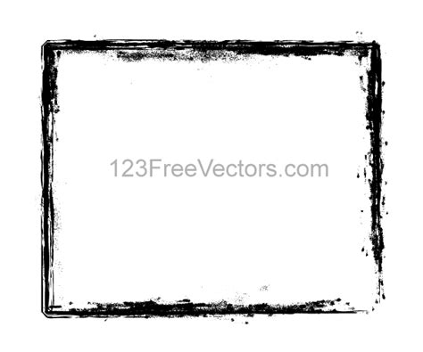 Grunge Brush Stroke Frame Vector Illustrator | Download Free Vector Art | Free-Vectors