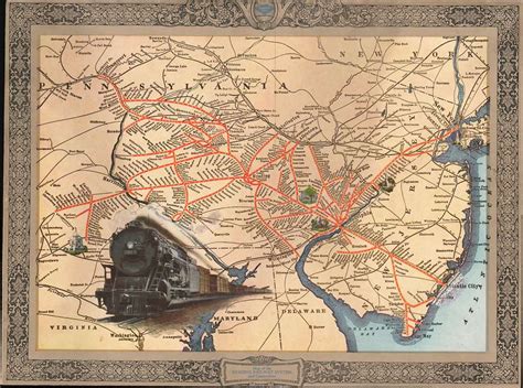 Map of the Reading Railway System and Connections.: Geographicus Rare ...