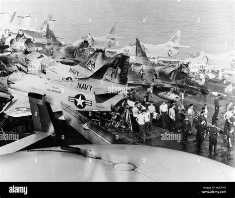 Uss oriskany cva 34 fire 1966 hi-res stock photography and images - Alamy