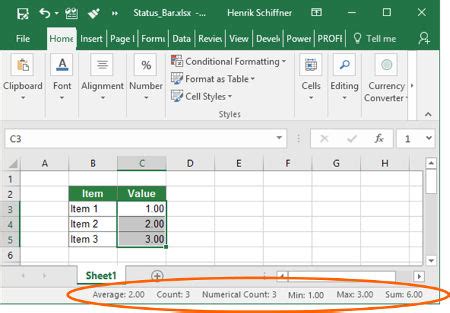 Status Bar in Excel Shows Wrong Result (Sum, Average) – Here Is Why!