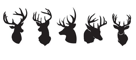 Mule Deer Head Silhouette