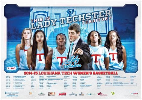 Here is your 2014-15 The Lady Techsters Basketball Team schedule poster. Stop by the ticket ...