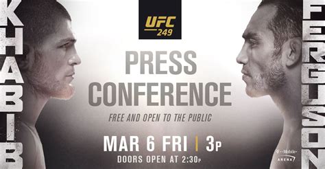 Khabib Nurmagomedov vs. Tony Ferguson Press Conference set