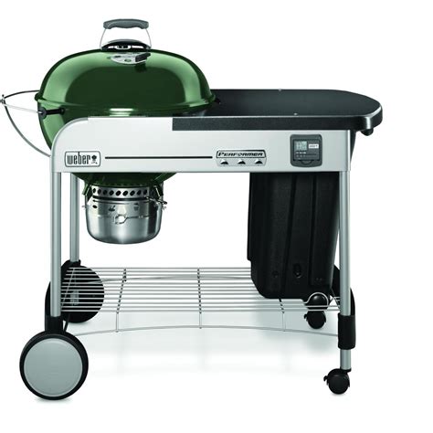 Weber Performer Premium 22-Inch Freestanding Charcoal Grill - Green ...