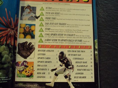 Sports Illustrated For Kids Aug 1994 Deion Sanders: (1994) Magazine ...