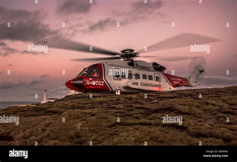 HM Coastguard Search & Rescue Helicopter Stock Photo - Alamy