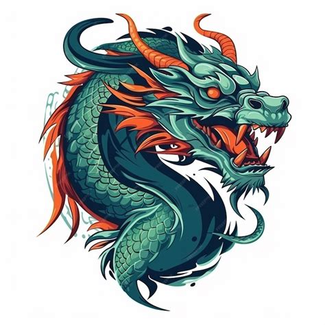 Premium Vector | Dragon background illustration 2024 design art asia ...