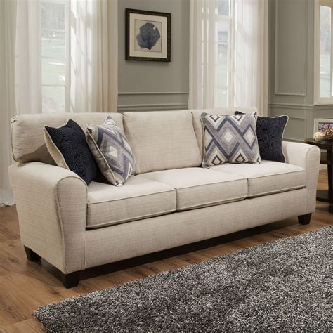 Sofab Madison Cream Sofa With Accent Pillows #SOFAB | Small living room ...