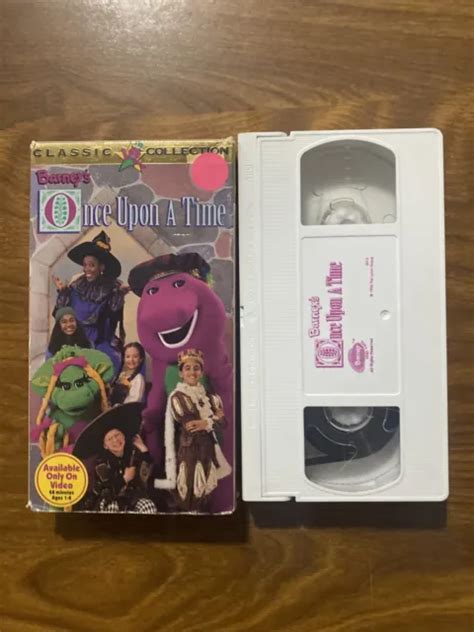 BARNEY ONCE UPON a Time (VHS, 1996) White Tape Vintage Classic Collection £7.76 - PicClick UK