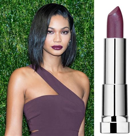Maybelline Color Sensational Lipstick 338 Midnight Plum | Makeup with purple dress, Chanel iman ...