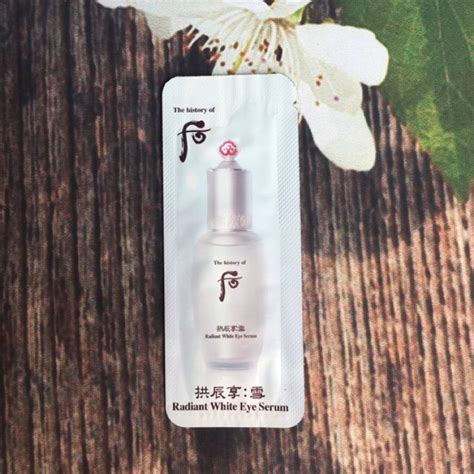 Sample Tinh chất trị thâm vùng mắt Whoo Radiant White Eye Serum.