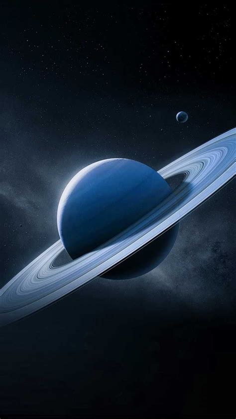 Saturn Wallpaper - Blue Galaxy Planet Solar System