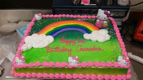 Hello Kitty Rainbow | Hello kitty rainbow, Custom cakes, Cake