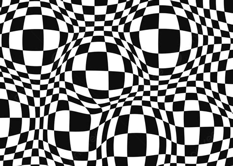 Optical Illusion Psychedelic Black And White Background, Optical ...