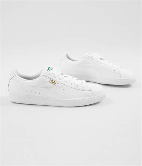 Puma Basket Classic Leather Sneaker - Men's Shoes in White White | Buckle