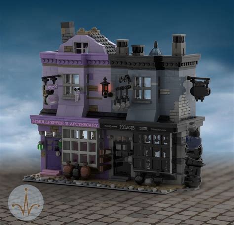 LEGO MOC Diagon Alley Potages Cauldron Shop and Mr. Mullpepper's ...