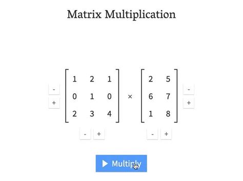 Matrix Multiplication : educationalgifs