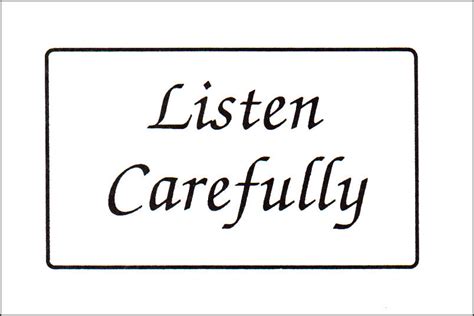 Listen Carefully — One Stone Biblical Resources