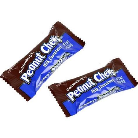 Goldenberg's Mini Milk Chocolate Peanut Chews | Novelty Candy ...