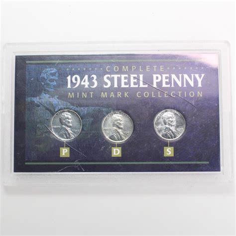 1943 Steel Penny Mint Mark Collection | Property Room