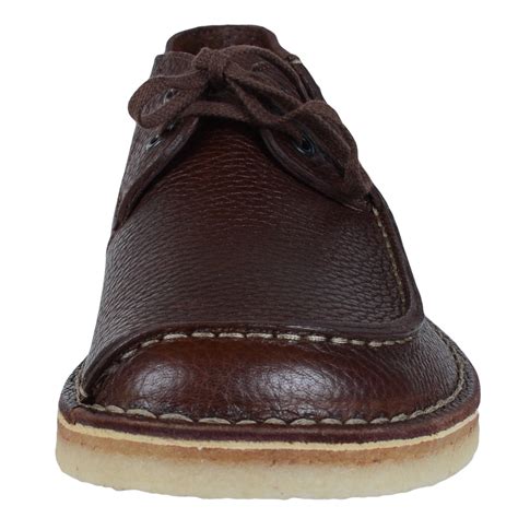 CLARKS ORIGINALS MEN'S SEAM TREK OXFORD SHOES BROWN LEATHER 26066289 ...