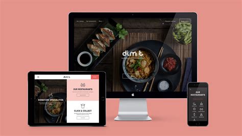 dim t Restaurants – Website design & build - Ragged Edge