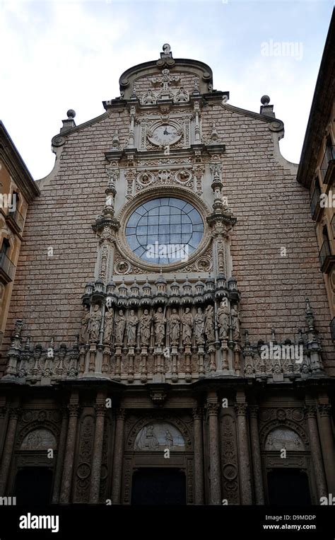 entrance to the monastery of Montserrat Stock Photo - Alamy