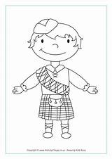 Kilt Coloring Pages sketch template