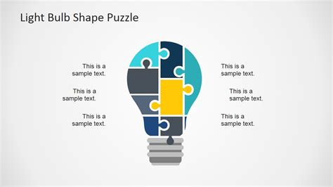 Flat Light Bulb PowerPoint Template - SlideModel