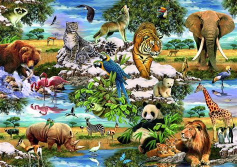 Animals of the World Jigsaw Puzzle | PuzzleWarehouse.com